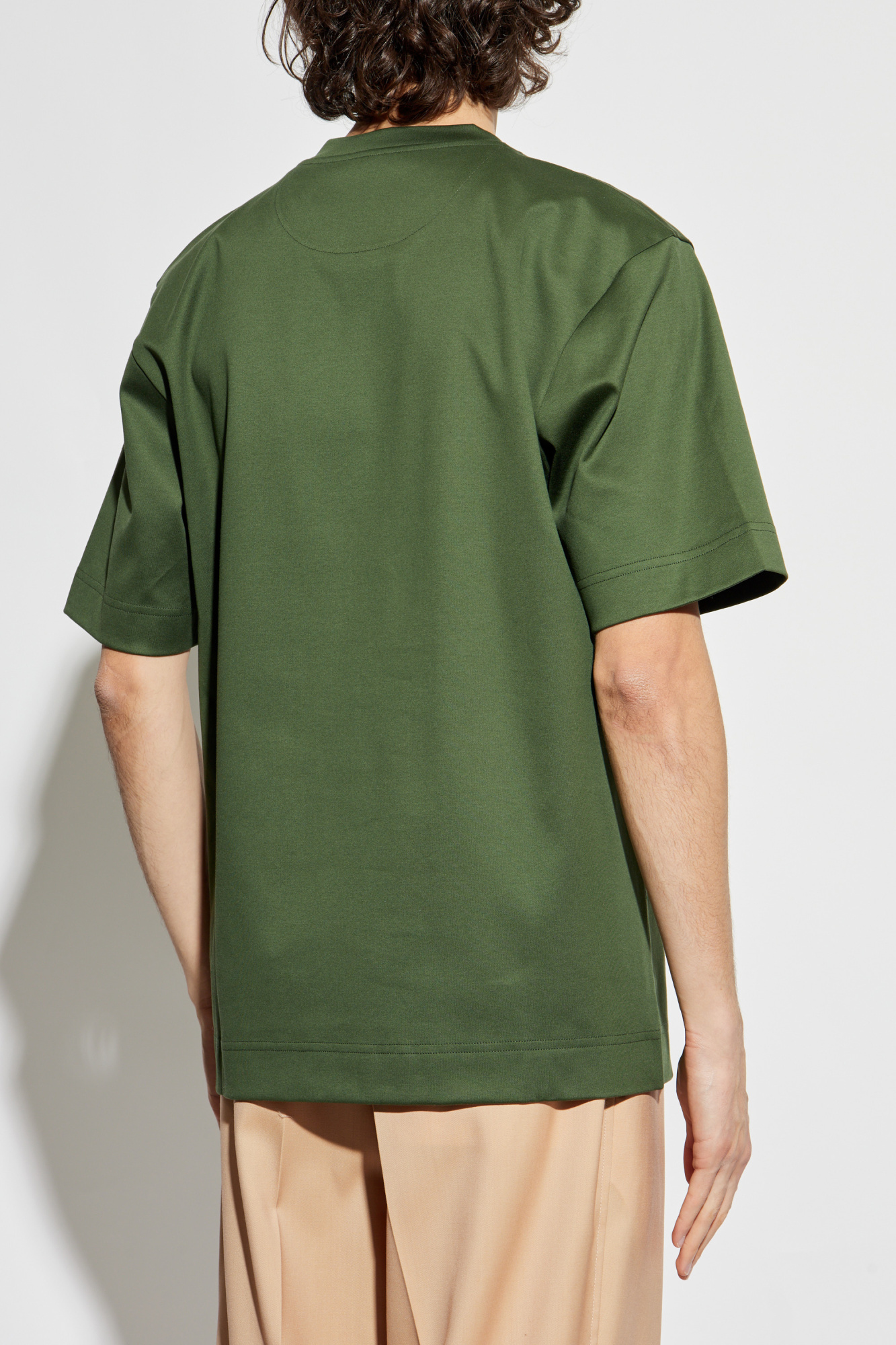 Green T-shirt with logo Fendi - Vitkac Italy